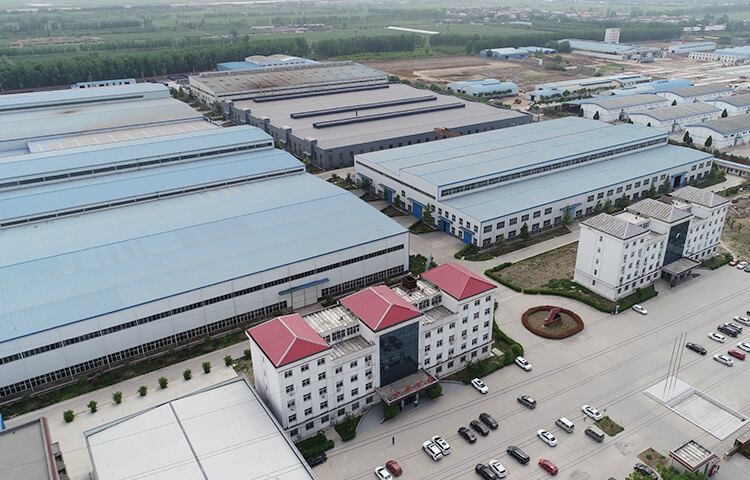 Industrial facility with solar panels