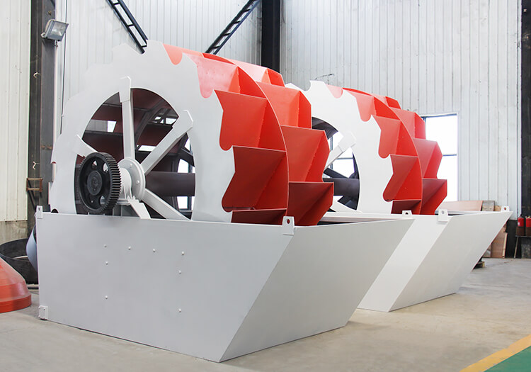 Wheel sand washing machine
