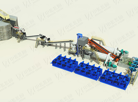 Lithium ore dressing process production plant