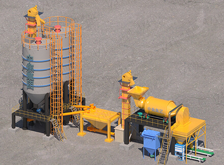 Dry mortar production line technical program