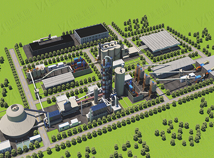 Technical solution for cement production line with a capacity of more than 3,000 tons