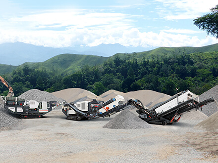 200 tons per hour limestone mobile production line in Lang Son Province, Vietnam