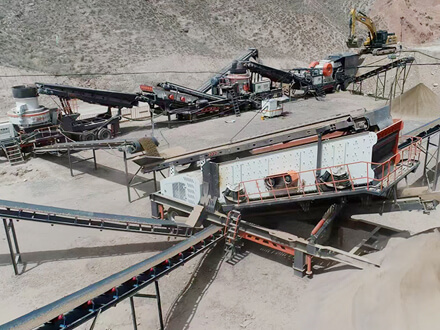 South Africa 1200 tons per day mobile granite crushing and sand making production line site