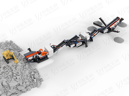 Mobile gravel production line
